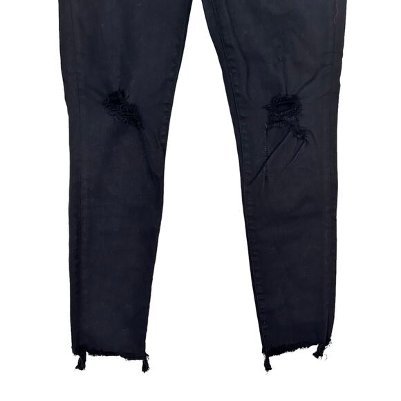 J Brand Black Alana Veneration Destruct Skinny Jeans Sz 28 - Picture 5 of 7